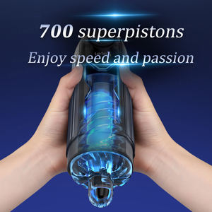 700 Keer/Minuut Hoge Snelheid Elektrische Zuiger Mannelijke Masturbator Cup Lucht Zuigen Intrekbare Vibrator Seksspeeltjes Voor Mannen - Product Image 5