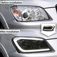 Phares HETOP RAV4 2009-2012 : Amélioration LED, feux de jour DRL, lentille de signalisation, phares avant modifiés Plug and Play pour Toyota