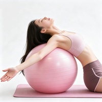 Ballon de yoga multifonctionnel en PVC pour l'équilibre, idéal pour le yoga, le fitness, la danse, la gymnastique et le massage - Vente en gros