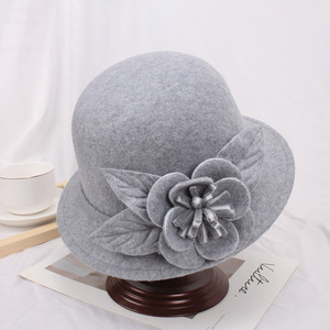 Sombrero Cloche de Fieltro Casual para Mujer, Estilo Iglesia, Novedad al por Mayor, Gorra Femenina Elegante - Product Image 2