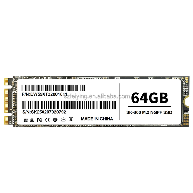 Factory Direct Brand New External M.2 NGFF SATA SSD 2280 64GB/128GB/256GB Read 501-600MB/S Write 401-500MB/S Wireless Metal