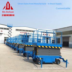 Plateforme élévatrice mobile à ciseaux hydraulique pour travaux en hauteur, petite plateforme de levage de fret pour la construction, vente en gros - Product Image 1