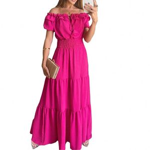 Vestido de Moda para Mujer con Mangas Abullonadas, Estilo Elegante, para Comercio Exterior Transfronterizo - Product Image 1
