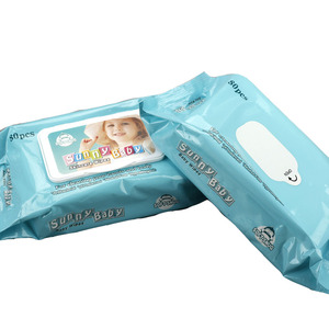 Échantillon gratuit de lingettes pour bébé humides jetables personnalisées pour nouveau-nés lingettes douces pour bébé de marque privée ensemble de soins pour bébé sans alcool doux - Product Image 1