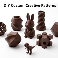 Impresora 3D de Chocolate y Azúcar Semiautomática de Grado Alimenticio con Nivelación Automática USB para Repostería Personalizada y Arte Dental
