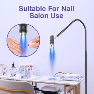 Professional 6W 395nm UV LED Lamp with Foot Pedal - Adjustable Focus for Eyelash <b>Extensions</b> & Gel Polish - Product Image 4
