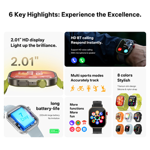 <span class=keywords><strong>Smartwatch</strong></span> Fashion C48 Pro con Schermo HD da 2.01 Pollici, Chiamate BT, Monitoraggio Frequenza Cardiaca, IP65 Impermeabile, per Sport all'Aperto, Compatibile con <span class=keywords><strong>Android</strong></span> e <span class=keywords><strong>iOS</strong></span> - Product Image 5