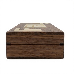 Dominó de Madera Doble Seis, Fichas Pulimentadas Marrones, Juego de Mesa de Estrategia para Fiestas Familiares y Aulas - Product Image 5