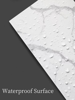 Feuille de marbre autocollante brillante en vinyle UDK 1,2*2,4m pour décoration murale intérieure, autocollant mural en mousse, remplace le panneau UV, prix d'usine