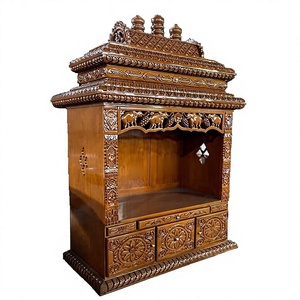 Antique Designer Pooja <b>Mandir</b>/ Home Temple Nepali <b>Mandir</b> for Pooja Room Indian Wooden <b>Mandir</b> for Home and Prayer Unit Australia - Product Image 4