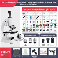 Monocular HD Microscope 200000x Magnification Biology Students Professional Children's Science Laboratory Primary Secondary