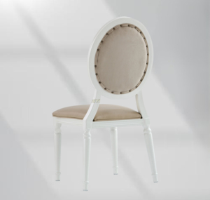 Grande demande Chaise de banquet empilable à cadre en aluminium Chaise de salle à manger à dossier rond pour hôtel - Product Image 5