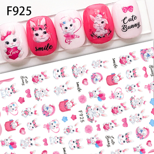 TSZS – autocollants pour ongles à motif de lapin, haute qualité, vente en gros, autocollants de <span class=keywords><strong>printemps</strong></span> <span class=keywords><strong>2023</strong></span>, autocollants de vernis à ongles en Gel auto-adhésifs - Product Image 2