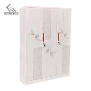 Penjualan Laris Tiga Pintu Desain Modern Pola Transfer Cermin Baja Lemari Pakaian India Almirah Godrej - Product Image 6