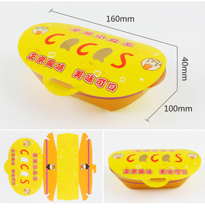 เหมาะอย่างยิ่งเลือก100% ย่อยสลายได้ขนาดที่กำหนดเองทิ้งอาหารเกรดเอา<span class=keywords><strong>ทา</strong></span>โกยากิเอากล่องบรรจุภัณฑ์ที่มีโลโก้ - Product Image 2