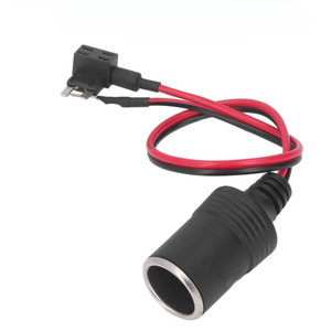 Tùy Chỉnh micro 2 cầu chì tap xì gà nhẹ hơn ổ cắm nữ 30cm chiều dài cho xe máy xe hơi-thuốc lá nhẹ hơn Adapter add-A-C - Product Image 2