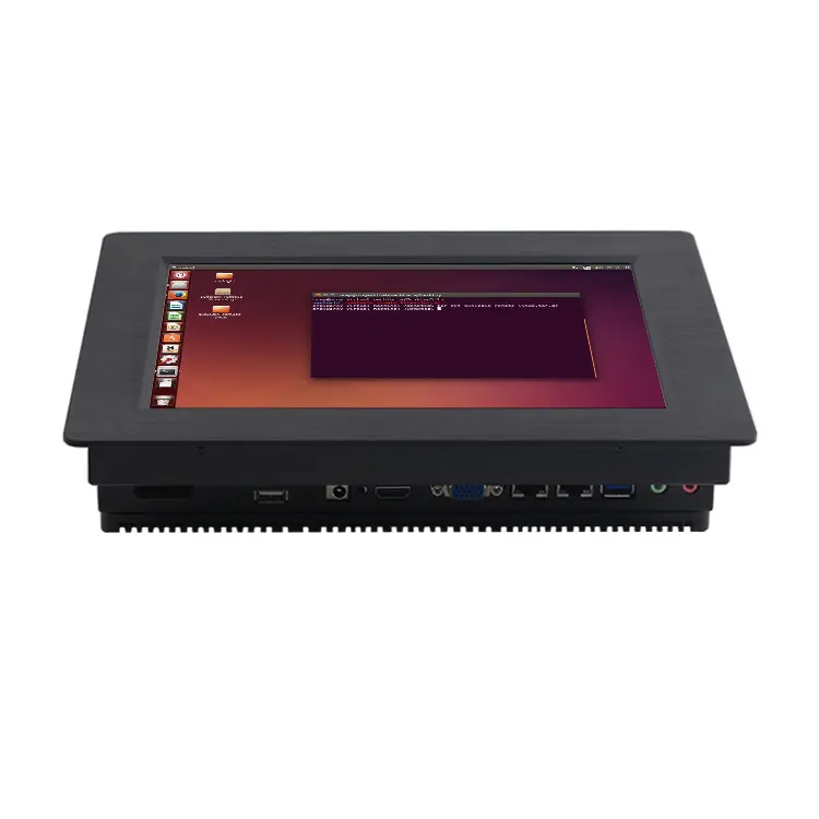 10 12 15 17 дюймов емкостный сенсорный экран промышленного класса планшет Ubuntu Dual Lan Linux мини-ПК