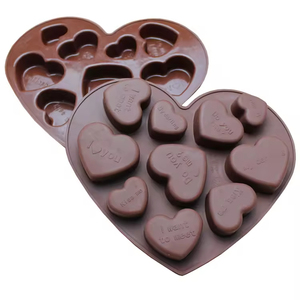 Hot Selling Food Grade Reusable Heart-shaped Chocolate Cupcake Kitchen Baking <b>Silicone</b> Molds <b>Tools</b> - Product Image 2