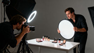 Riflettore di luce morbida rotondo 5-in-1 da 80cm, riflettore di luce morbida pieghevole <span class=keywords><strong>e</strong></span> portatile per la fotografia - Product Image 5