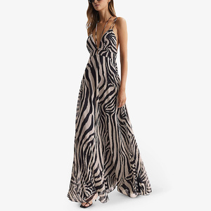 sachin and babi light blue dress Retrofte Nicole Silk Chiffon Dress - Earl Rose Zebra