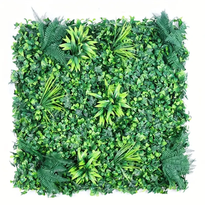 Panneaux muraux d'herbe Verdure Toile de fond murale Panneaux de buis Plante Verdure Gazon artificiel Décoration murale d'intérieur - Product Image 4