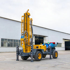머드 펌프와 함께 판매하는 새로운 바퀴 자체 추진 DTH 드릴링 장비 물 우물 드릴링 장비 - Product Image 2