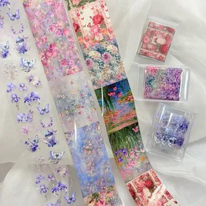 1Pc 100cm Flower Nail Foils for <b>Transfer</b> Paper Floral <b>Stickers</b> Rose Nails Wraps Tulip Nail Art Decorations - Product Image 2