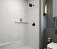 Panneaux muraux de douche modernes en pierre artificielle, aspect marbre, 12x24, lisses, imperméables et ignifuges, vente directe usine