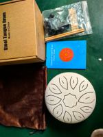 Pocket Steel Tongue Drum Kit 6 Inch 11 Notes Titanium Alloy Percussion Musical Instrument Mallet Single Layer Music