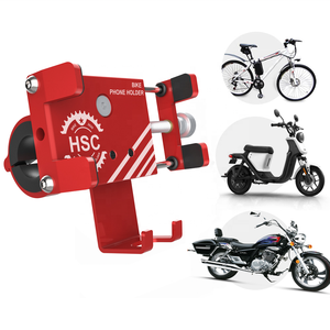 Soporte <span class=keywords><strong>Universal</strong></span> Ajustable para Teléfono Móvil de Bicicleta, Motocicleta y Scooter, de Aleación de Aluminio - Product Image 2