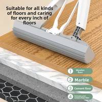Vente en gros de serpillères magiques pliables pour le nettoyage de la maison, 28 cm, haute qualité, manche extensible, auto-pressantes, en éponge PVA