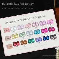 Vernis à ongles gel 5 en 1 personnalisé pour marque privée, effet œil de chat magique, sans résidu, à retirer par trempage, UV, livraison rapide, fournisseur