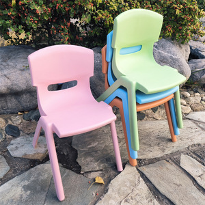 Chaise d'enfant en plastique empilable, 30 cm de hauteur, pour l'école, design moderne, couleurs mélangées - Product Image 4