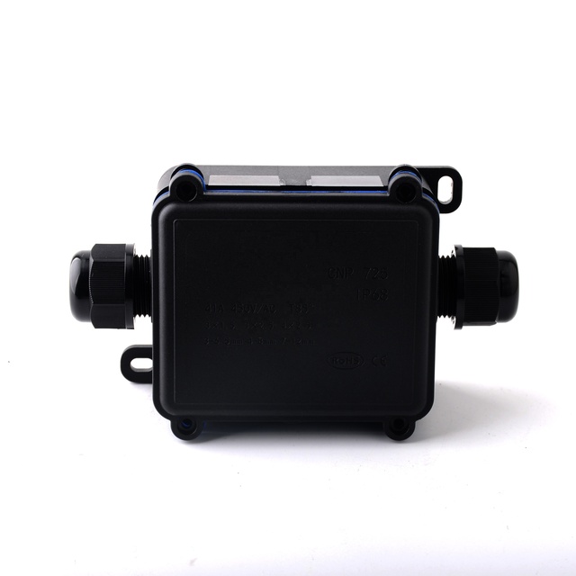 2 Ways One in and One Out IP68 Underwater Waterproof Electrical Wire Connector Junction Box