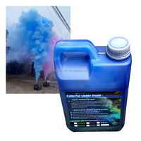 Liquide de fumée colorée à effet spécial durable de 2 L, huile de fumée liquide pour machine à fumée colorée de scène
