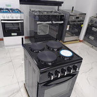 Kompor Listrik Komersial 4 Tungku dengan Oven, Kontrol Digital Berkualitas Tinggi, Peralatan Dapur Efisiensi Tinggi