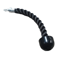 Accessoire de machine à câble pour triceps, antidérapant, robuste, portable, pour système de poulie d'exercice et de musculation