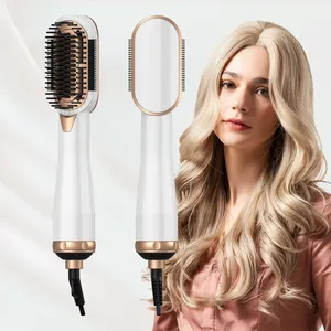 Chuyên Nghiệp Trung Quốc Nhà cung cấp một bước 450W Styling Hot bàn chải không khí Styler tóc Straight Comb Salon Máy sấy tóc bàn chải