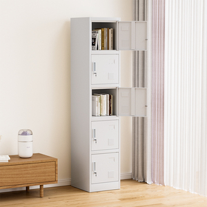 Tủ quần áo sắt cột đơn tủ khóa nhân viên Sáu ngăn khóa nhân viên với kho thép để sử dụng tại nhà - Product Image 3