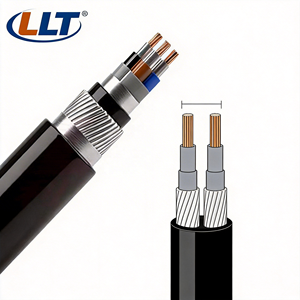 Cable blindado extremadamente resistente de <span class=keywords><strong>3</strong></span> núcleos y 1.5 mm² de acero inoxidable resistente al fuego para uso subterráneo - Product Image 3
