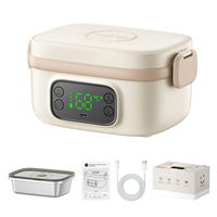 Conteneur alimentaire électrique auto-chauffant 650 ml, prix de gros OEM, batterie 8800 mAh, chauffe-plat en acier inoxydable de qualité alimentaire