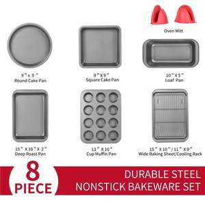 Macron Patisserie Poele A Viande 8X30 <span class=keywords><strong>Mini</strong></span> Moule Flan Moules Tartes Essayer Une Tarte Lingot D'Or Avec Couvercle Gateau De Lune - Product Image 2