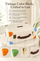 Boîte de rangement en cuir PU en gros, personnalisable avec logo, portable, pour cadeau de mariage, souvenir de bébé, organisateur de maison, étui décoratif