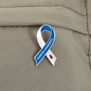 Broches <span class=keywords><strong>de</strong></span> Esmalte con Cinta <span class=keywords><strong>de</strong></span> Concientización sobre la Diabetes, Franja Azul y Blanca, <span class=keywords><strong>Gota</strong></span> <span class=keywords><strong>de</strong></span> <span class=keywords><strong>Sangre</strong></span> Roja, Broche <span class=keywords><strong>de</strong></span> Solapa, Venta al por Mayor - Product Image 3