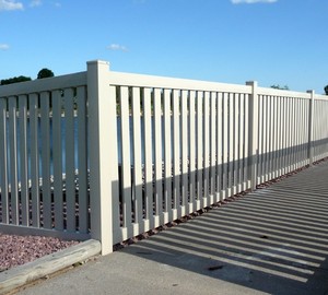 Bahçe binaları pvc kapalı kazık çit pvc/vinil ucuz pvc alıntı çit - Product Image 6