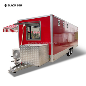 Remorque de camion de nourriture Mobil de cuisine réfrigérée au détail avec cuisine complète livraison gratuite Foodtrucks - Product Image 1