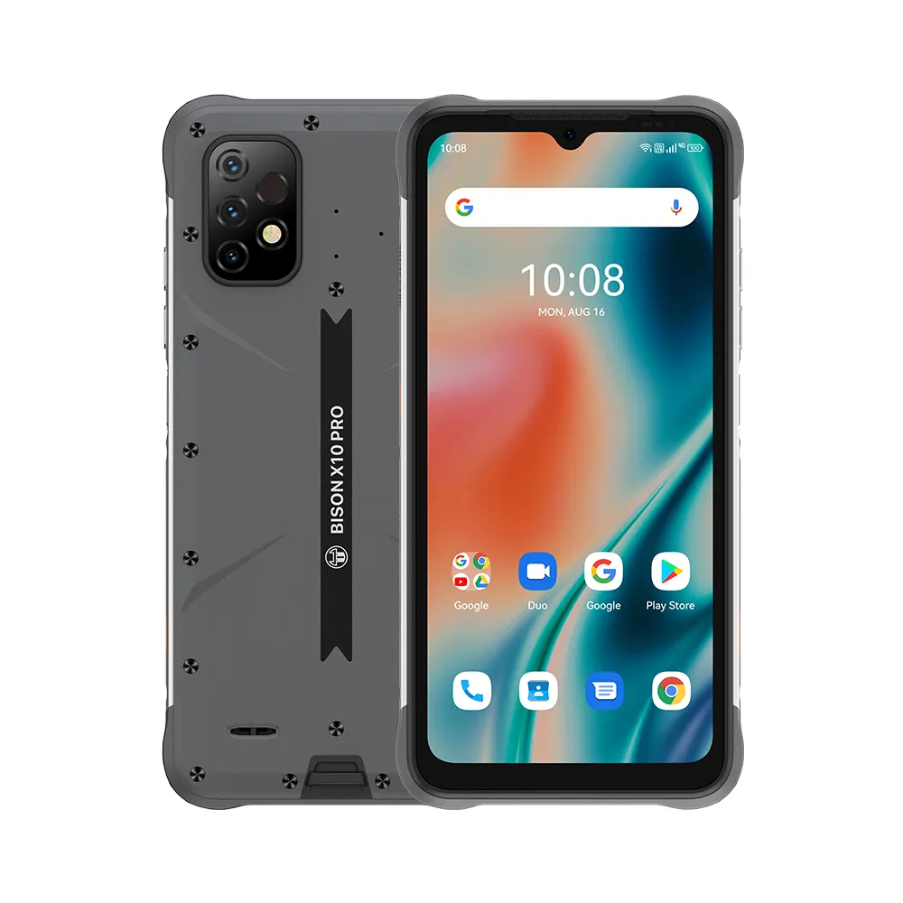 Umidigi Bison X10 Pro Global Version Cell Phone 6.53Inch Hd+ Display 4+128GB 6+128GB Helio P60 20Mp 6150Mah Triple Camera Phone