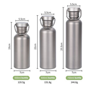 Botella de Agua Deportiva de Titanio Portátil, Ligera y Ecológica con Tapa, para Ciclismo al Aire Libre, Camping, Puede Hervir Agua, Alta Calidad - Product Image 6