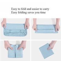 7/8 pièces ensemble Portable bagages organisateur sacs de rangement pliable Polyester valise emballage Cubes garde-robe vêtements chaussure bien rangé pochettes