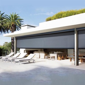 <span class=keywords><strong>Persiana</strong></span> enrollable motorizada para exteriores con tela de malla, ahorro de energía, con cremallera, para protección solar en ventanas exteriores. - Product Image 3